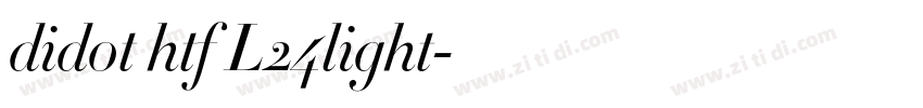 didot htf L24light字体转换